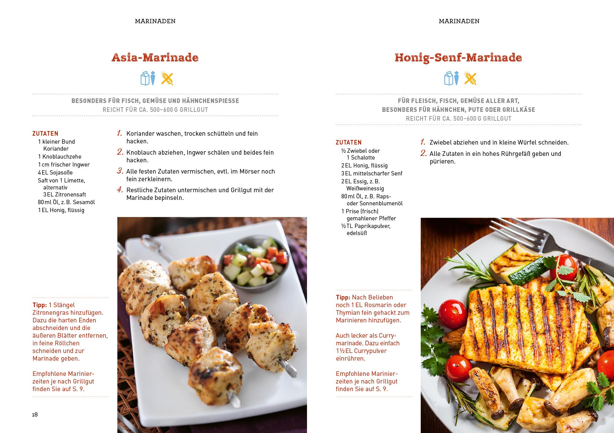 Beispielinhalt (Bild) Soßen, Dips und Marinaden zum Grillen