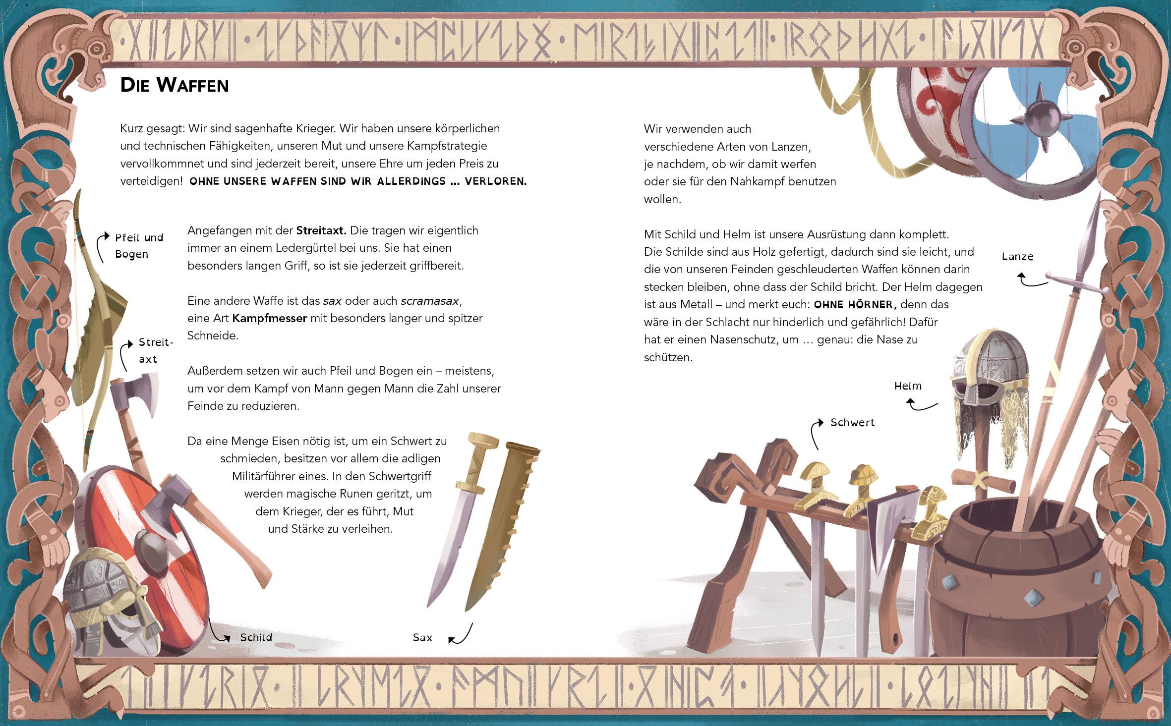 Beispielinhalt (Bild) Willi Weltenbummler: Ein Tag bei den Wikingern