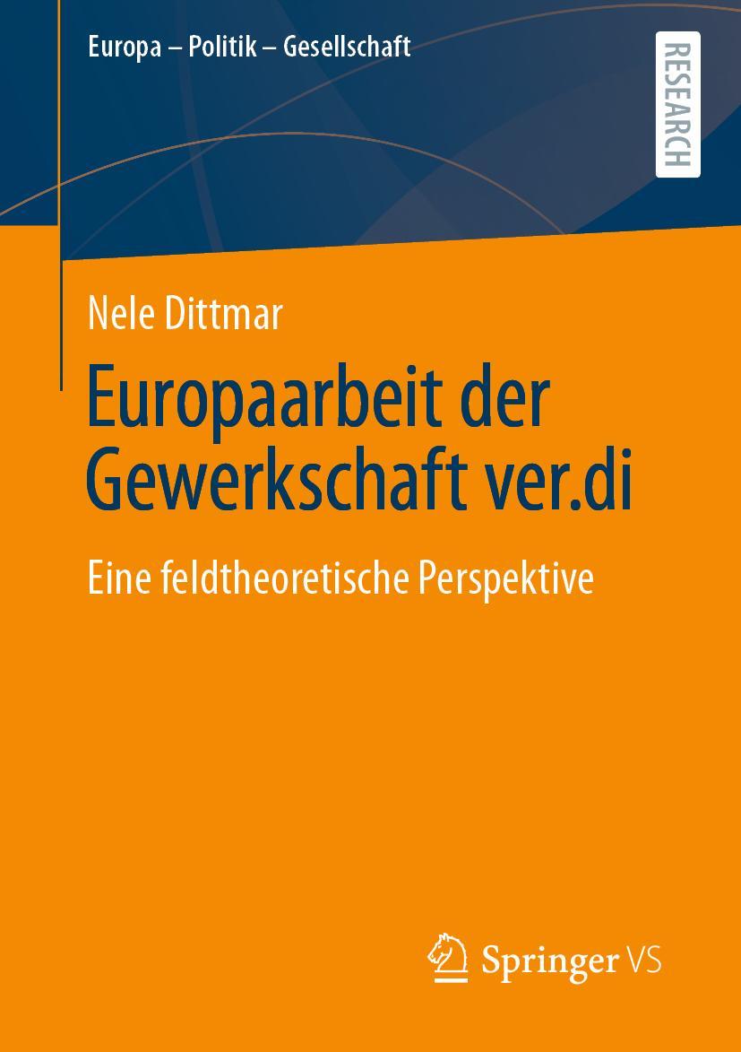 Vorderes Coverbild Europaarbeit der Gewerkschaft ver.di