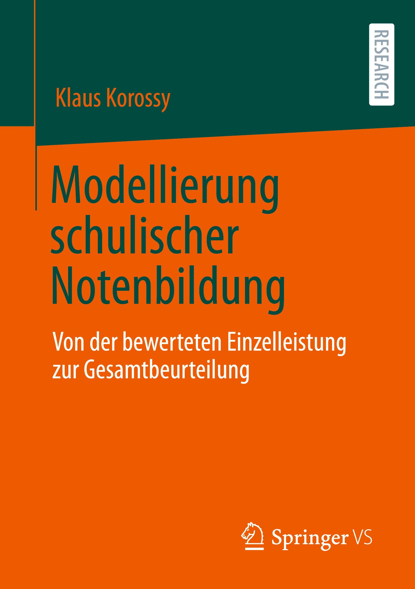 Vorderes Coverbild Modellierung schulischer Notenbildung