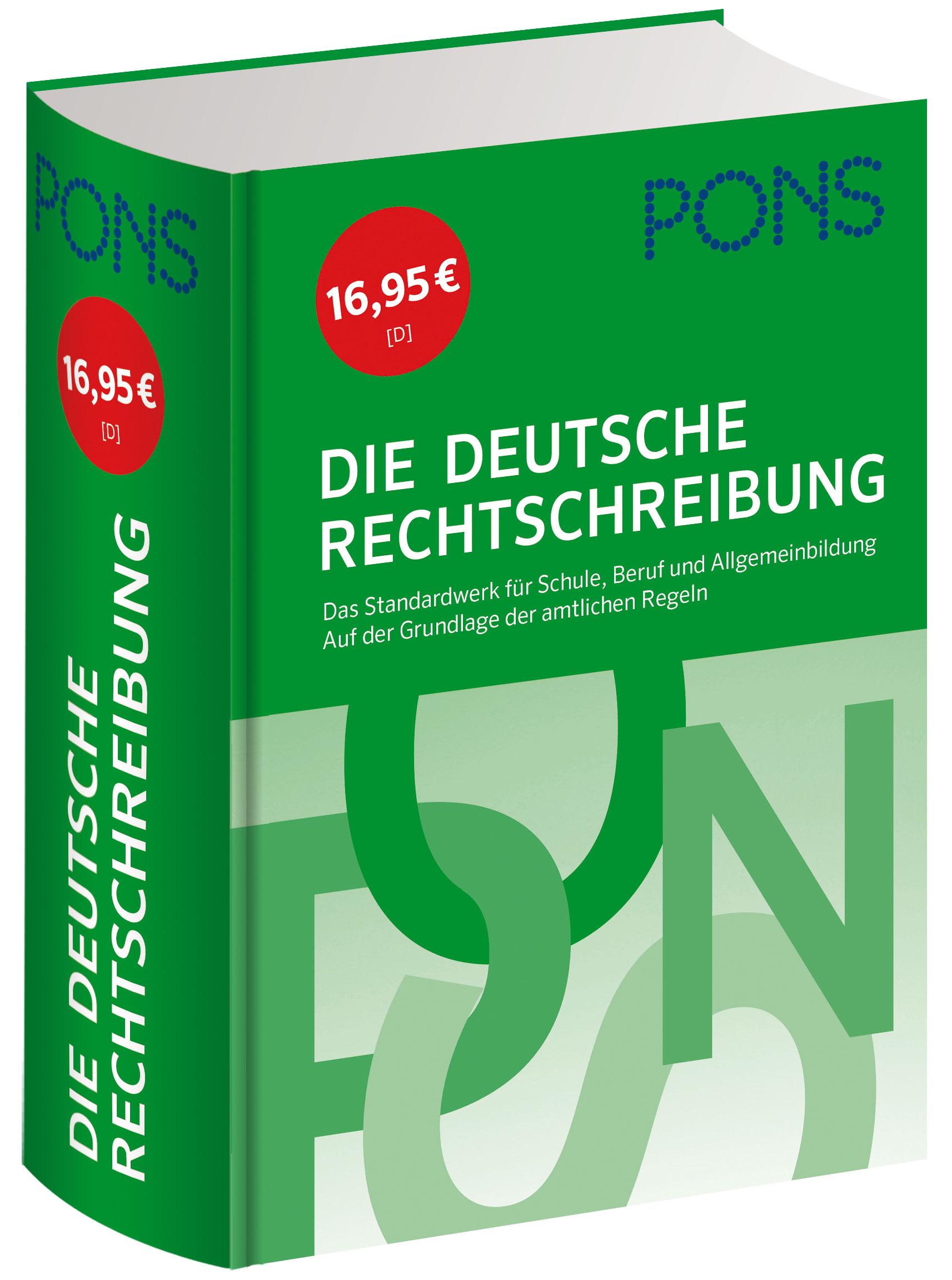 Vorderes Coverbild Pons Die deutsche Rechtschreibung