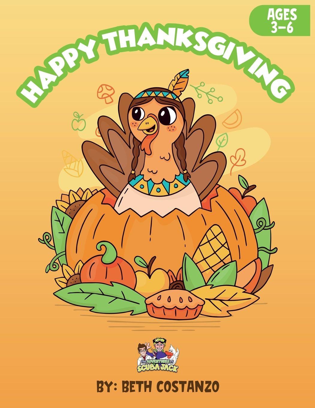 Vorderes Coverbild Thanksgiving Activity Workbook For Kids!