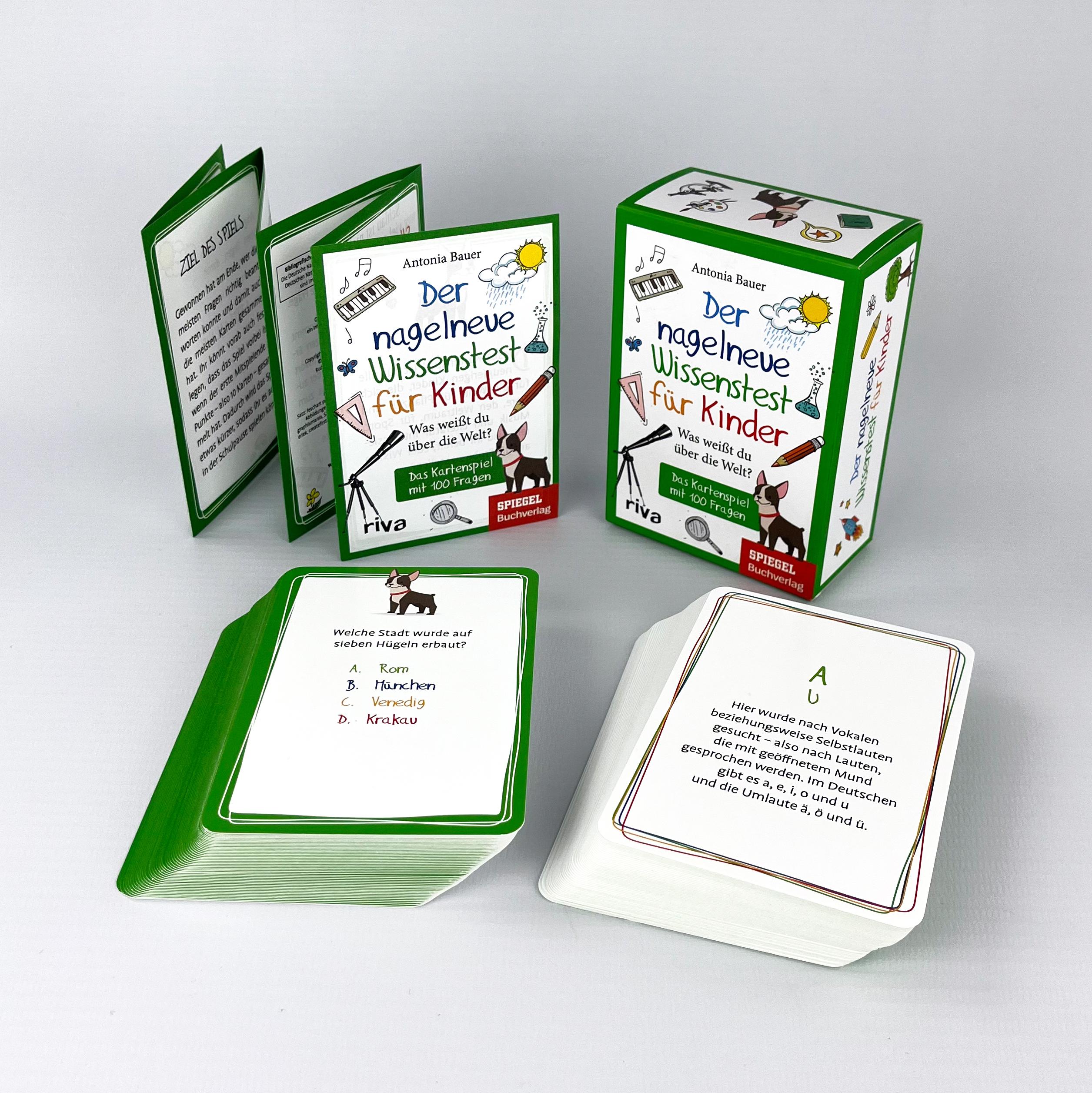 Beispielinhalt (Bild) Der nagelneue Wissenstest für Kinder - Was weißt du über die Welt?