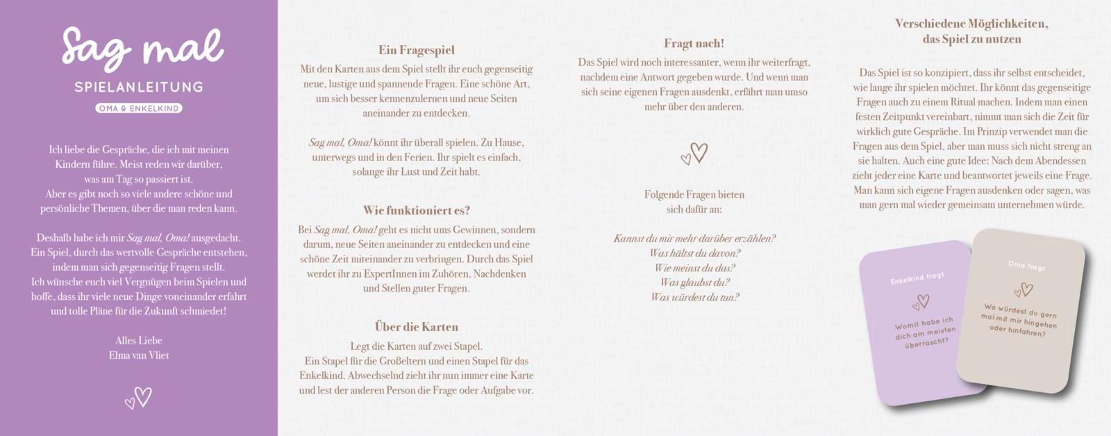 Beispielinhalt (Bild) Elma van Vliet, Sag mal, Oma!