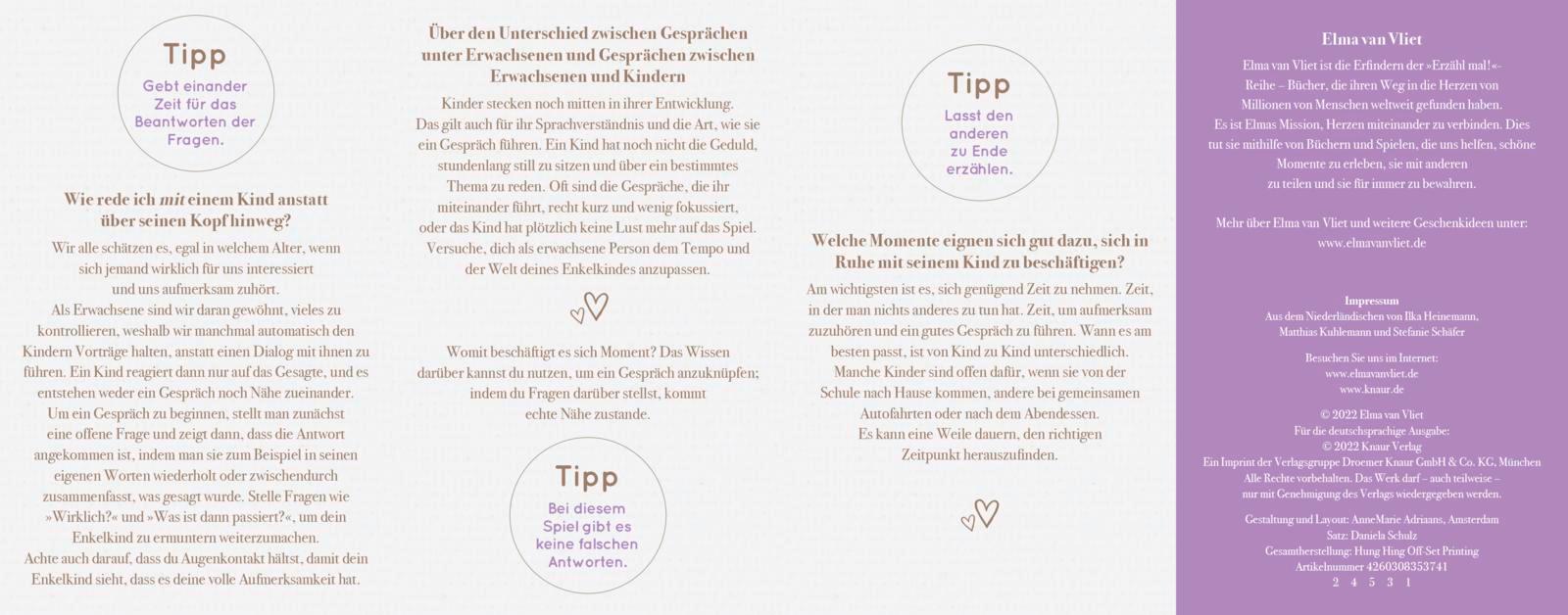 Beispielinhalt (Bild) Elma van Vliet, Sag mal, Oma!