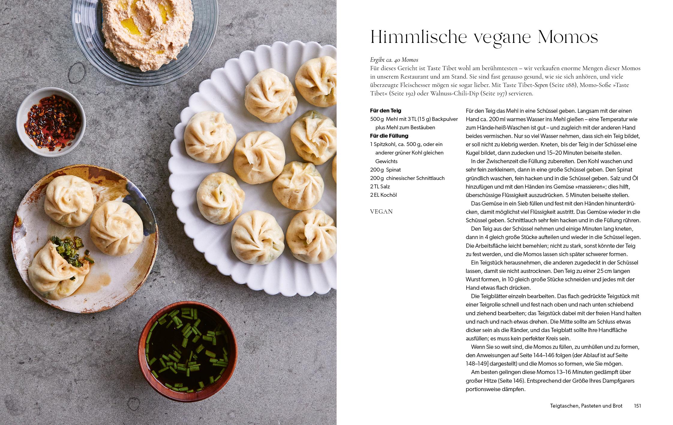Beispielinhalt (Bild) Das Tibet-Kochbuch