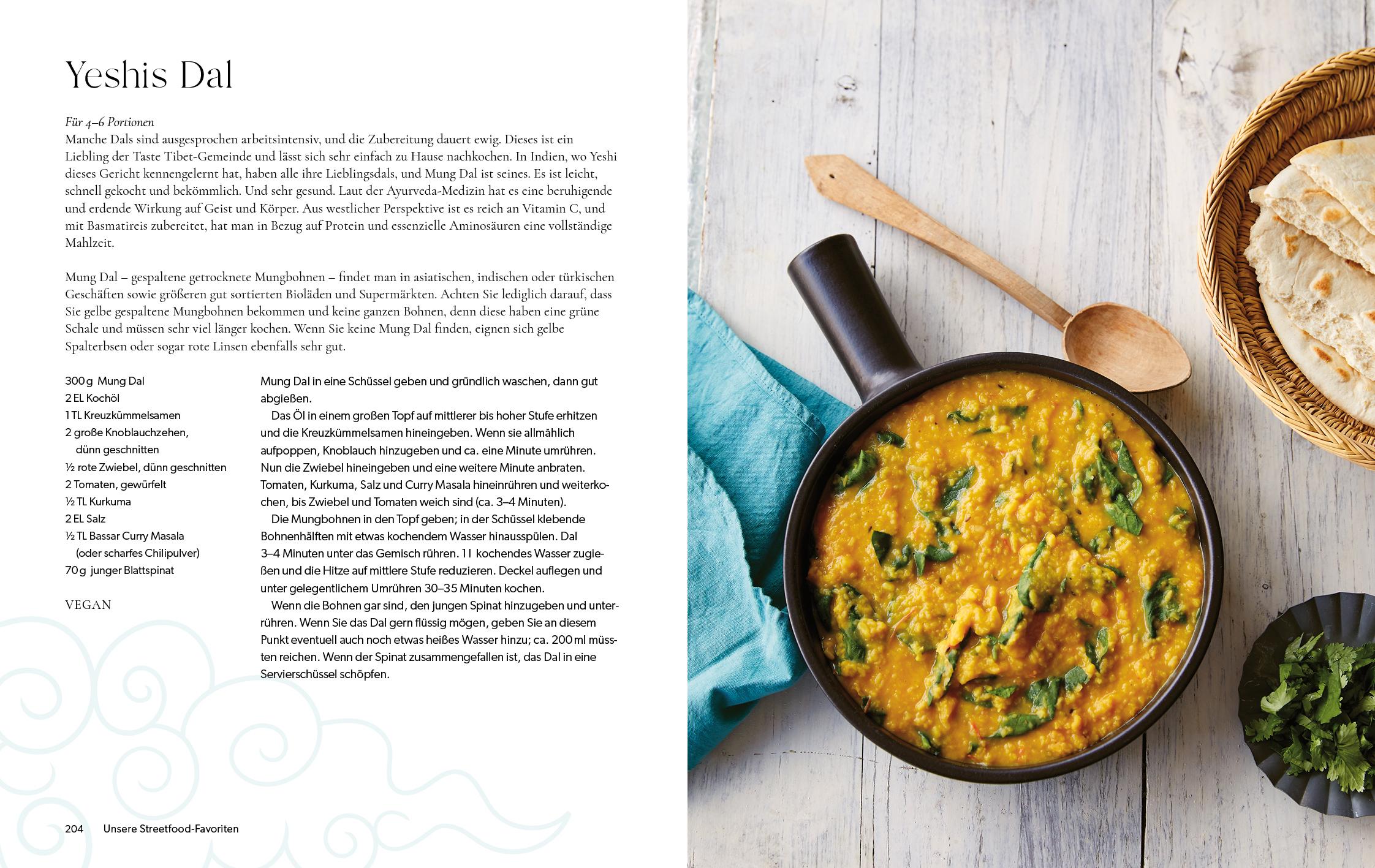 Beispielinhalt (Bild) Das Tibet-Kochbuch