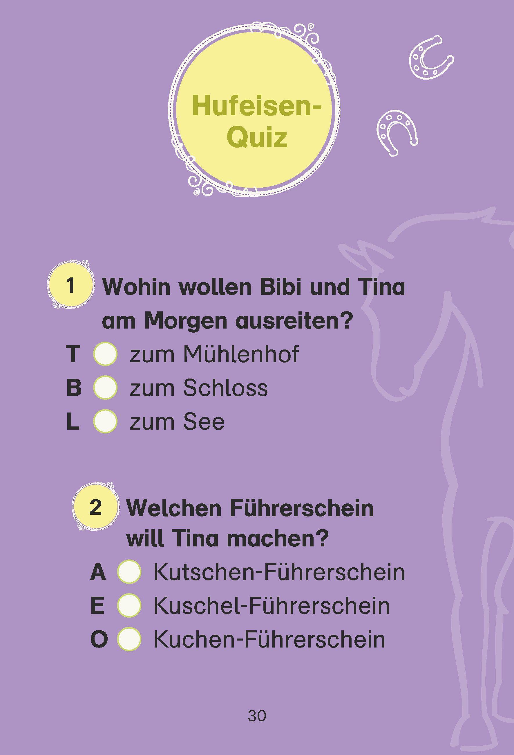 Beispielinhalt (Bild) Bibi & Tina: Tina in der Klemme