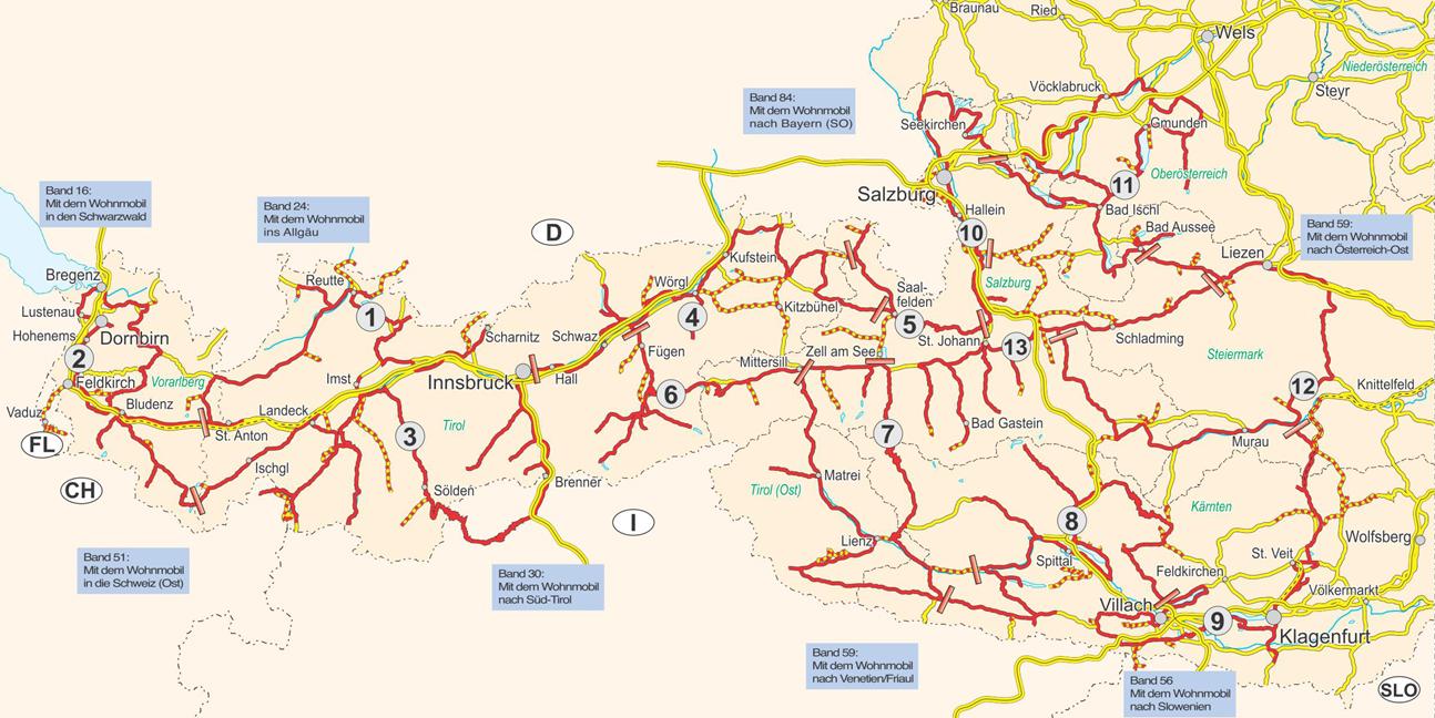 Beispielinhalt (Bild) Mit dem Wohnmbil nach Österreich. Teil 2: Der Westen