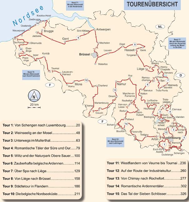 Beispielinhalt (Bild) Mit dem Wohnmobil durch Belgien und Luxemburg
