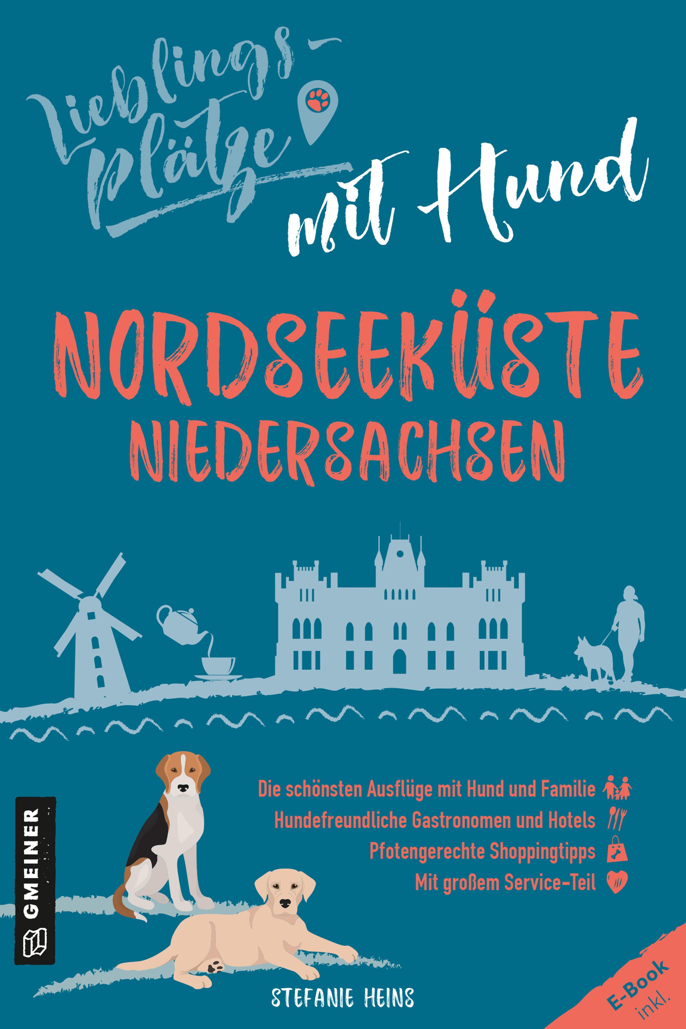 Vorderes Coverbild Lieblingsplätze mit Hund - Nordseeküste Niedersachsen