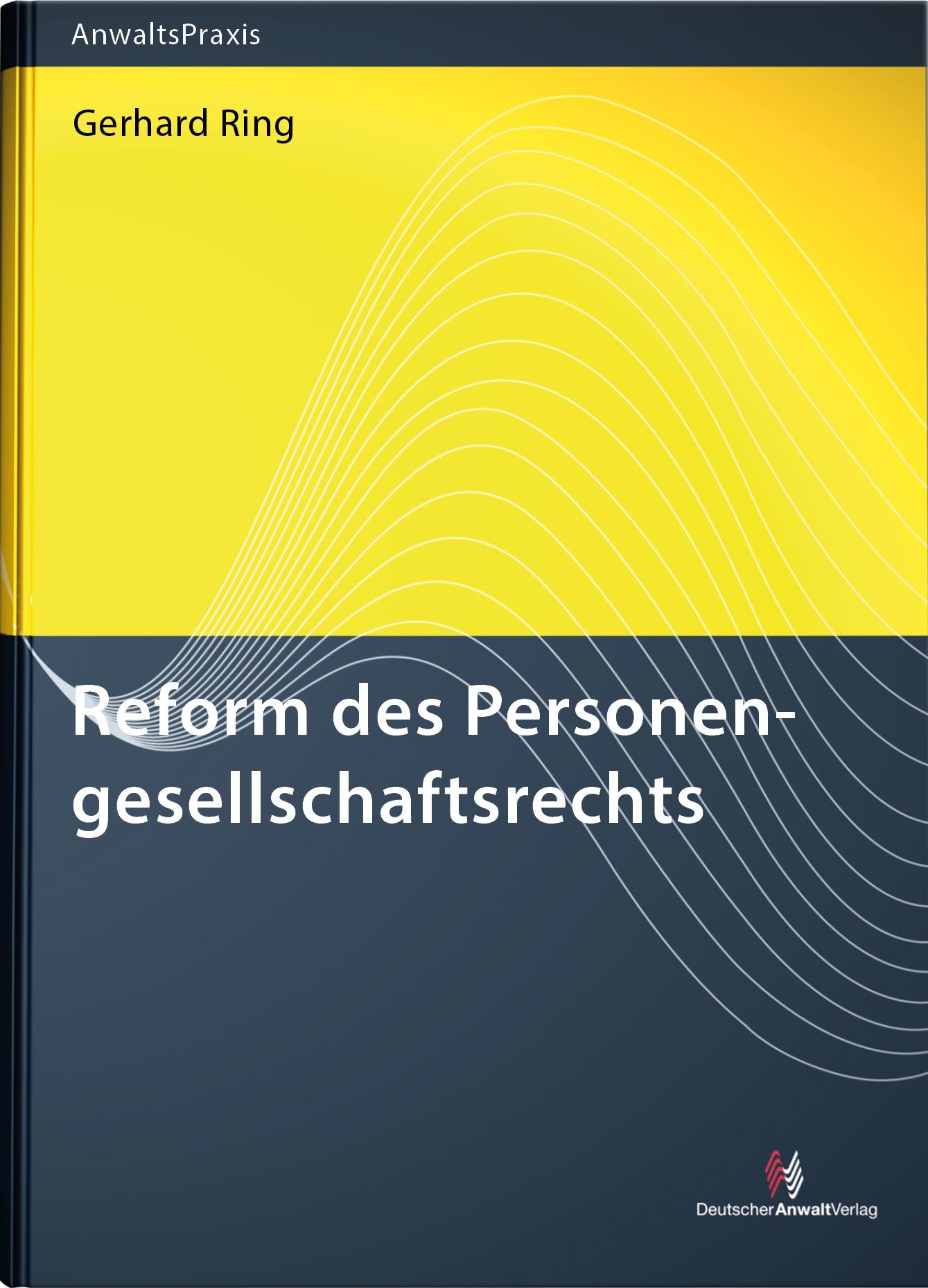 Vorderes Coverbild Reform des Personengesellschaftsrechts
