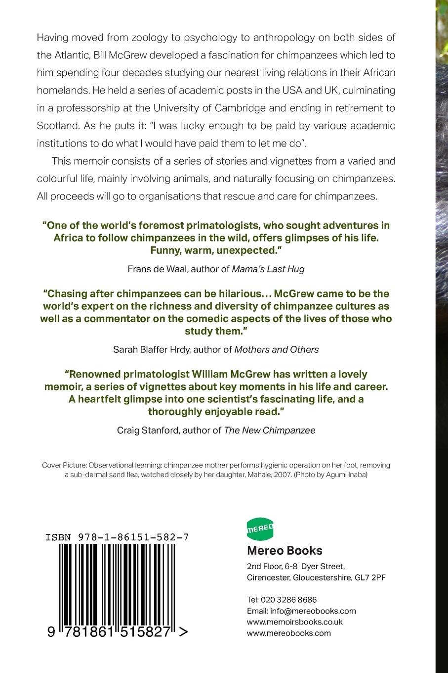 Rückseitencover Chasing after Chimpanzees