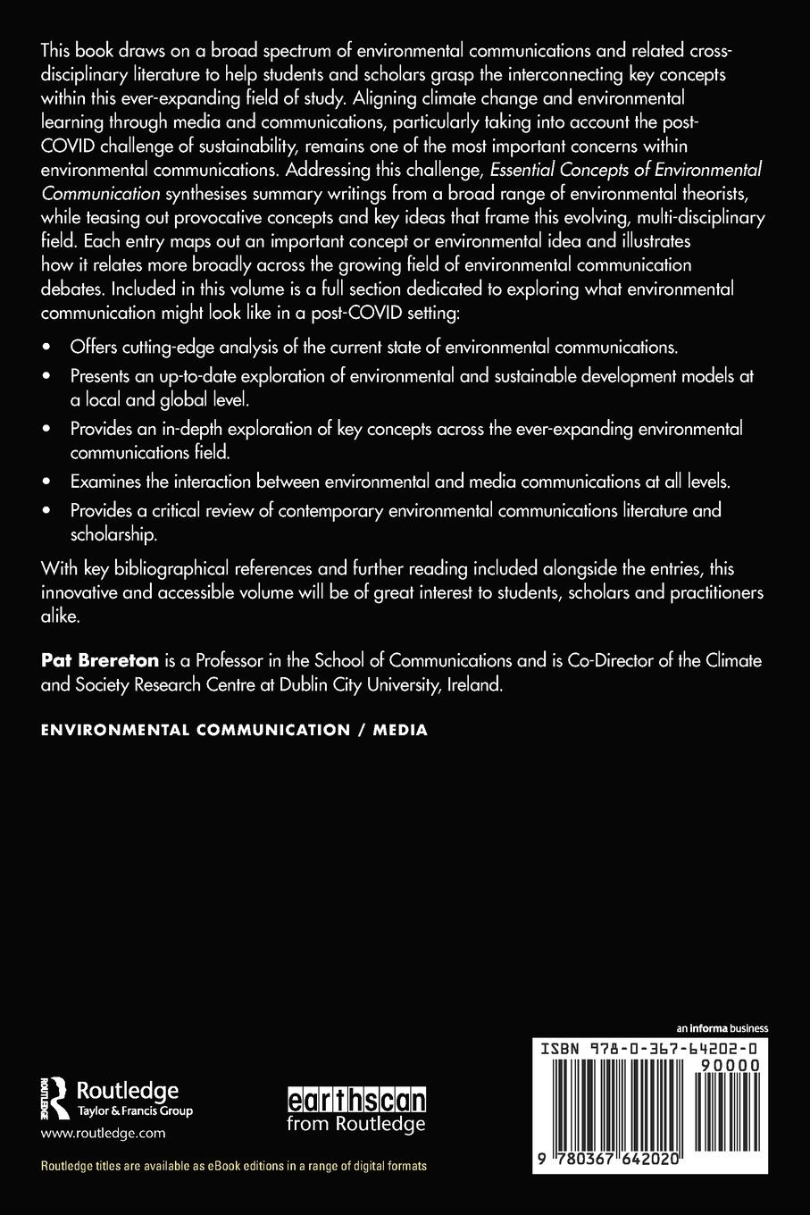 Rückseitencover Essential Concepts of Environmental Communication