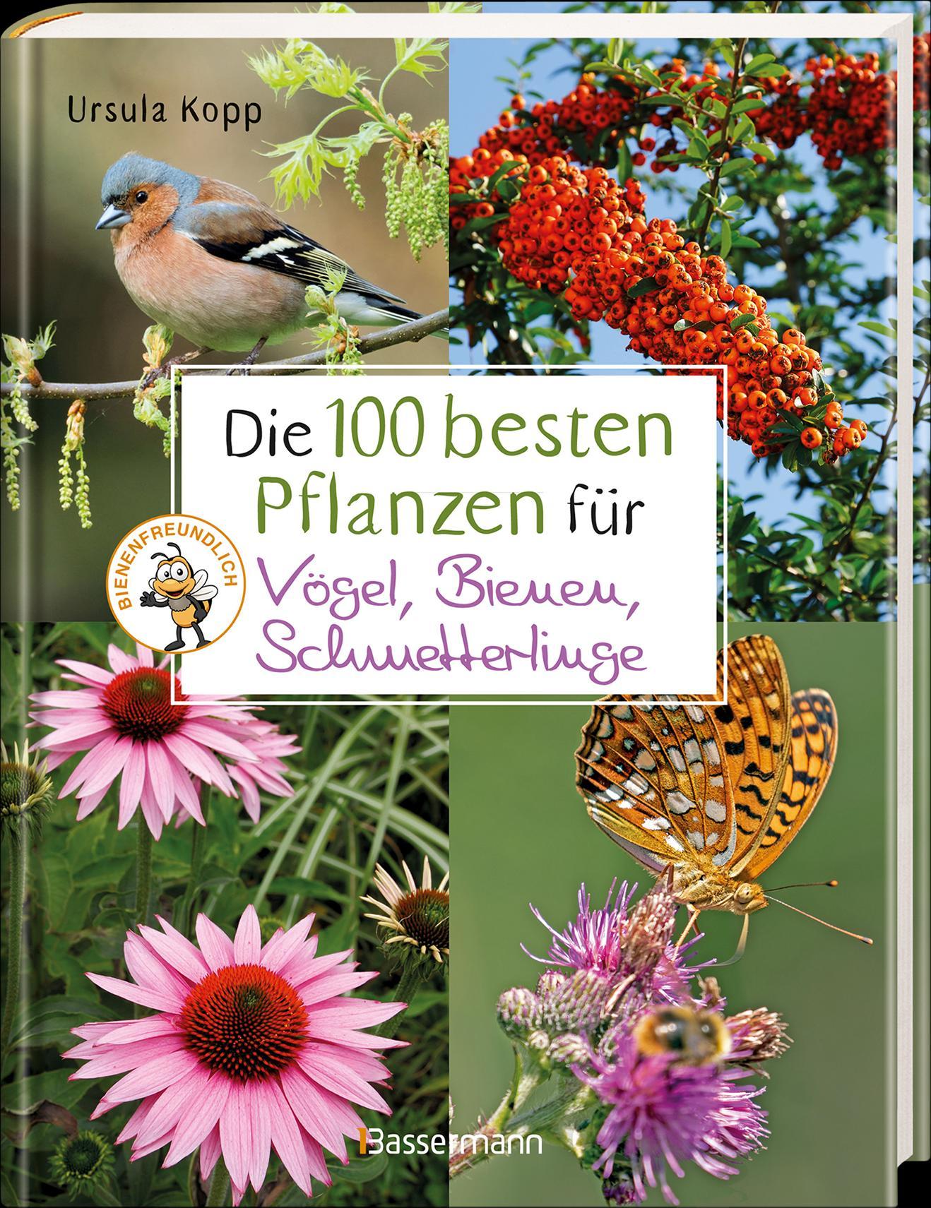 Beispielinhalt (Bild) Die 100 besten Pflanzen für Vögel, Bienen, Schmetterlinge