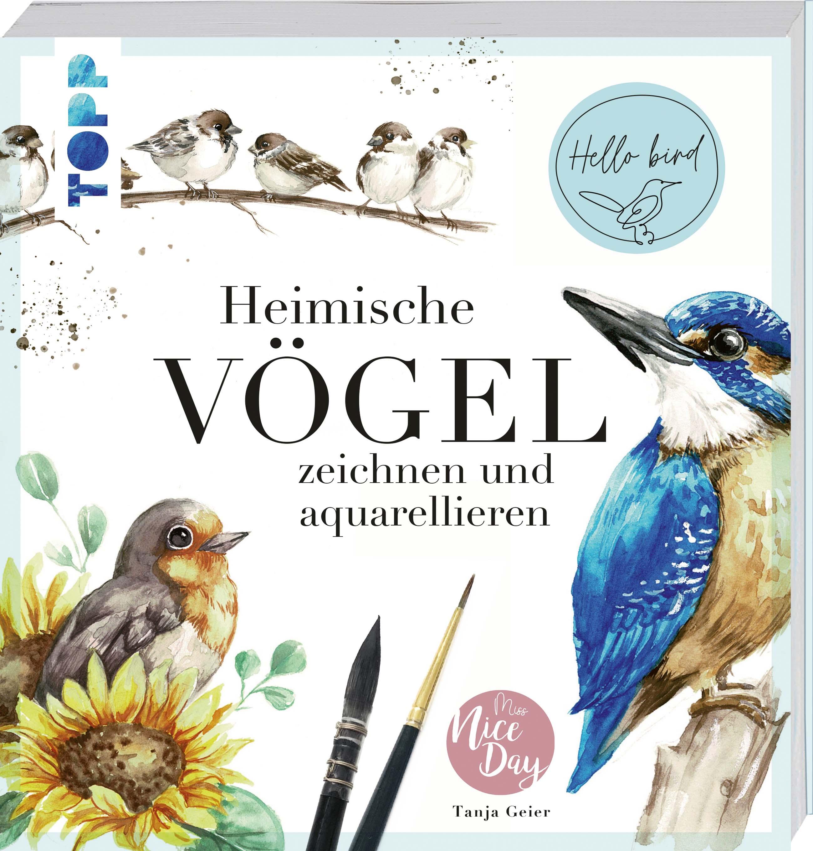 Vorderes Coverbild Heimische Vögel zeichnen und aquarellieren