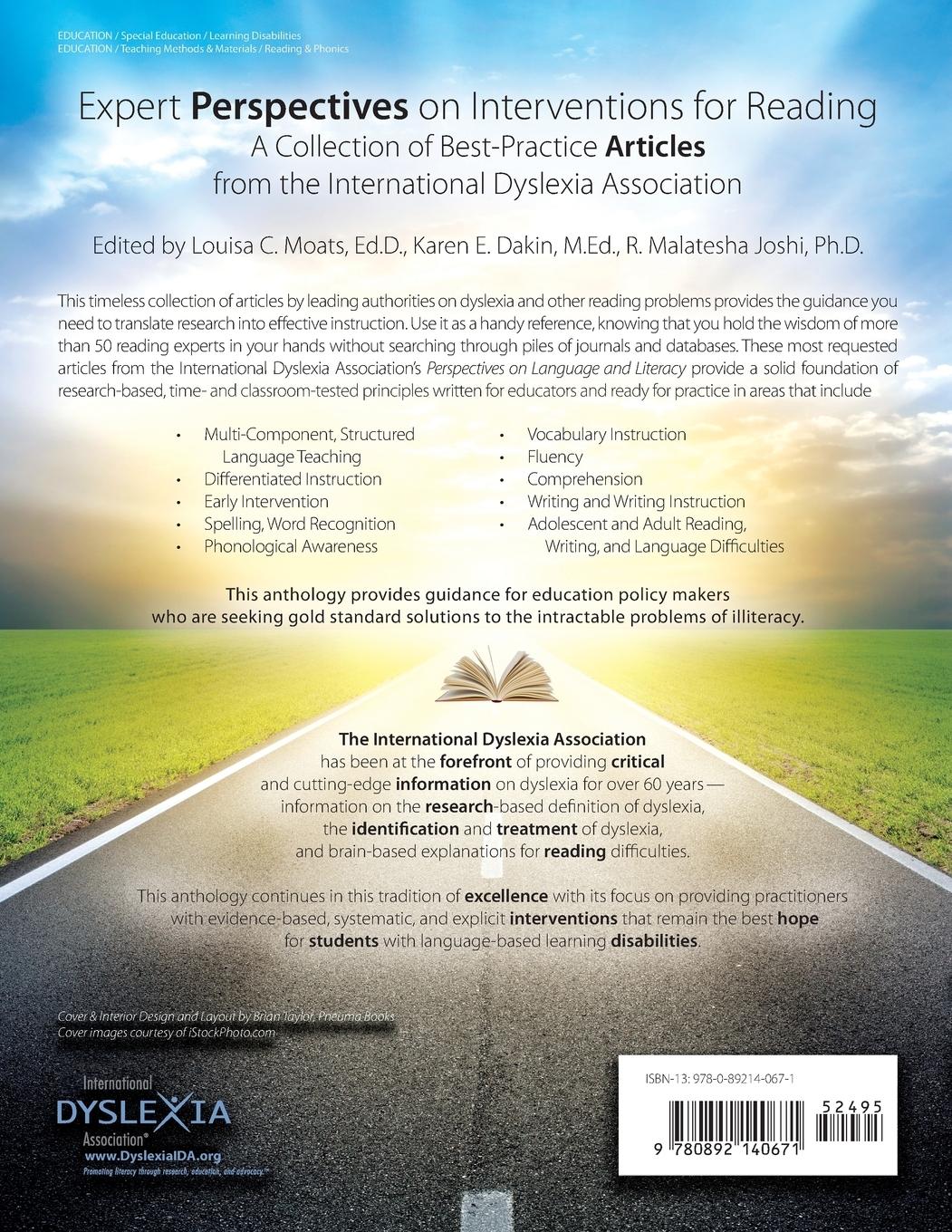 Rückseitencover Expert Perspectives on Interventions for Reading