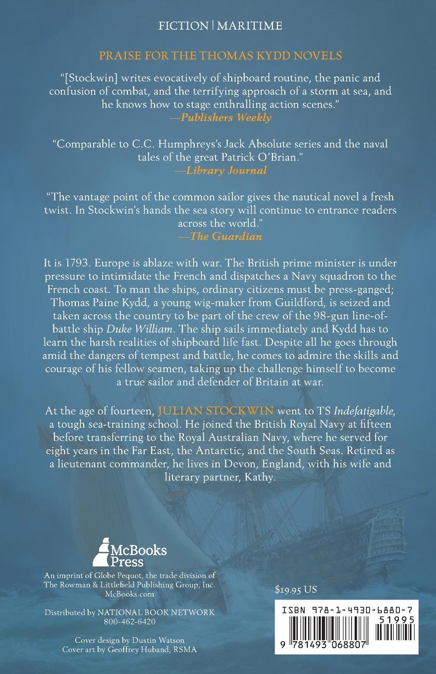 Rückseitencover Kydda Thomas Kydd Novel (Kydd Sea Adventures)