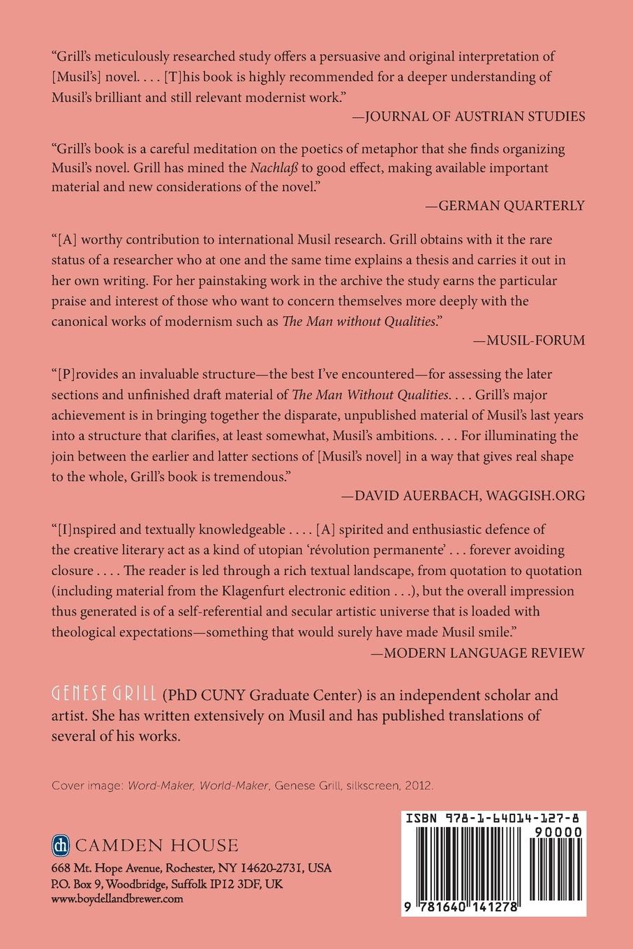 Rückseitencover World as Metaphor in Robert Musil's the Man Without Qualities