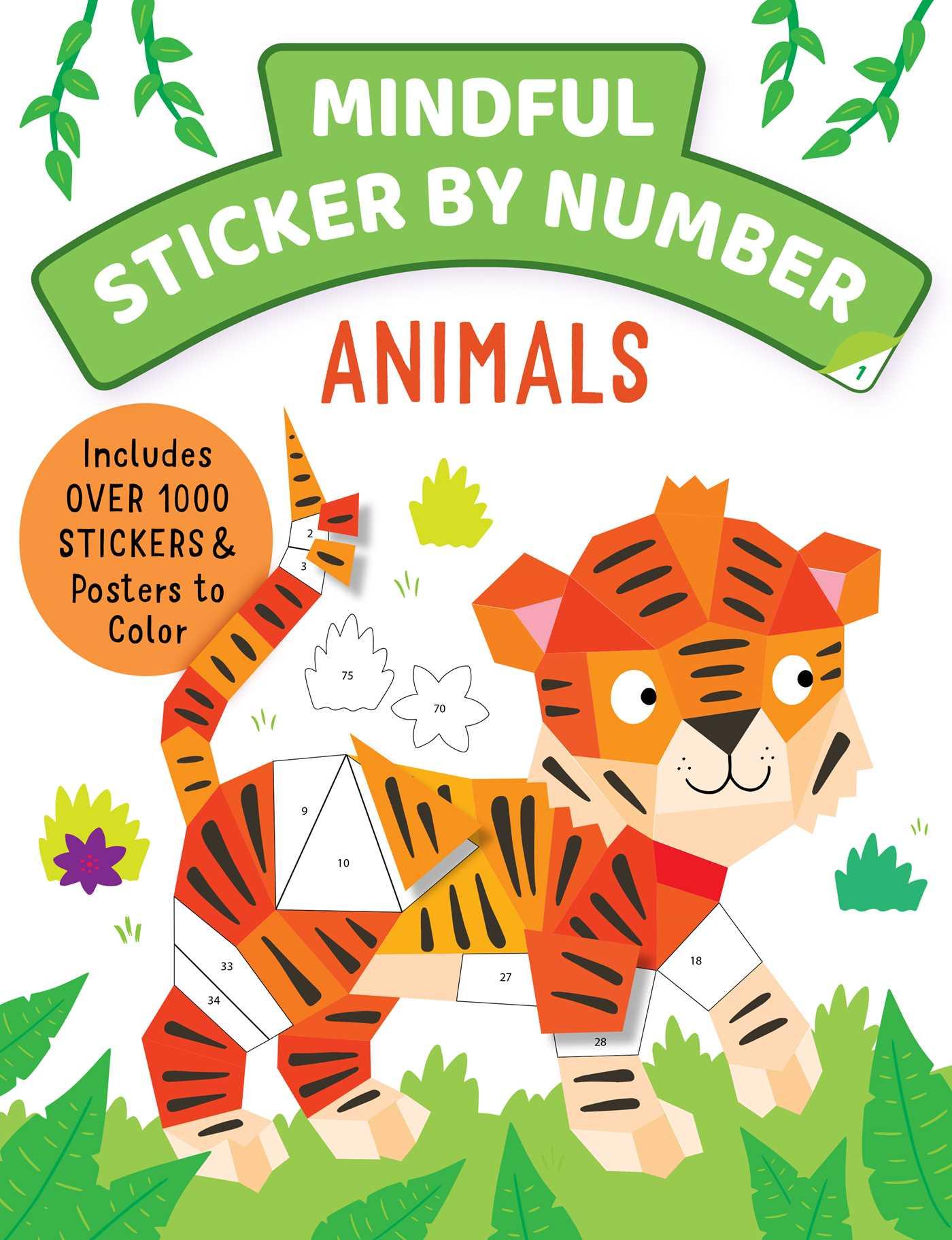 Vorderes Coverbild Mindful Sticker by Number: Animals