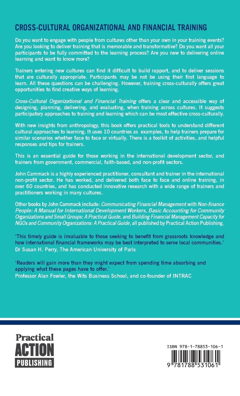 Rückseitencover Cross-cultural Organizational and Financial Training