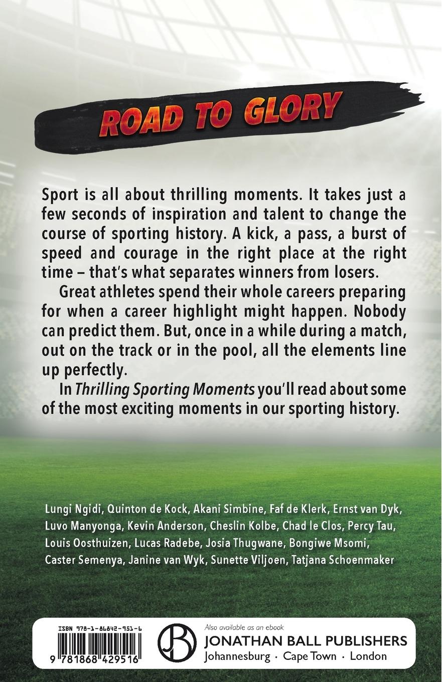 Rückseitencover THRILLING SPORTING MOMENTS - Road to Glory