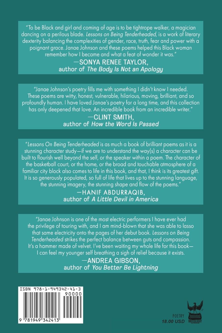 Rückseitencover Lessons on Being Tenderheaded