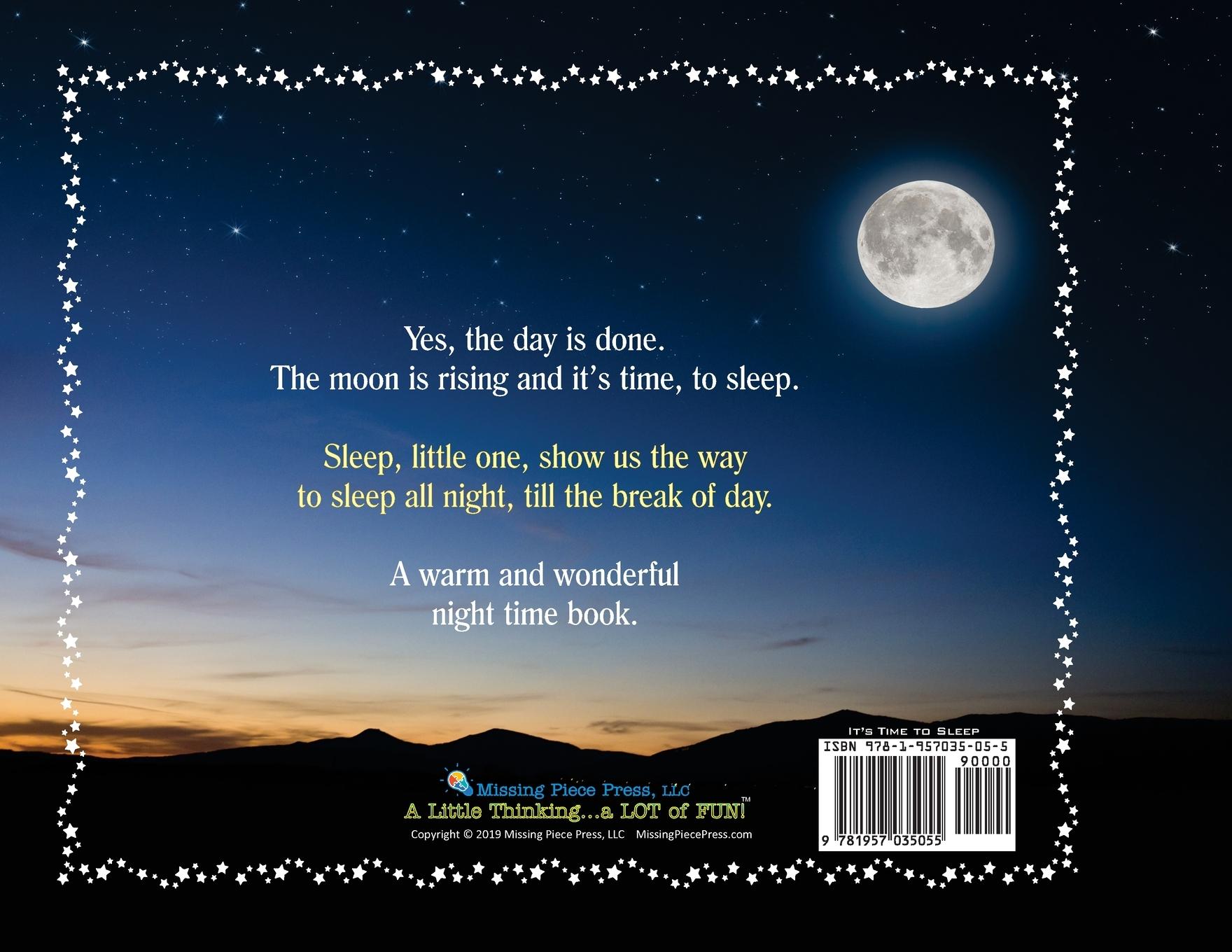 Rückseitencover It's Time to Sleep