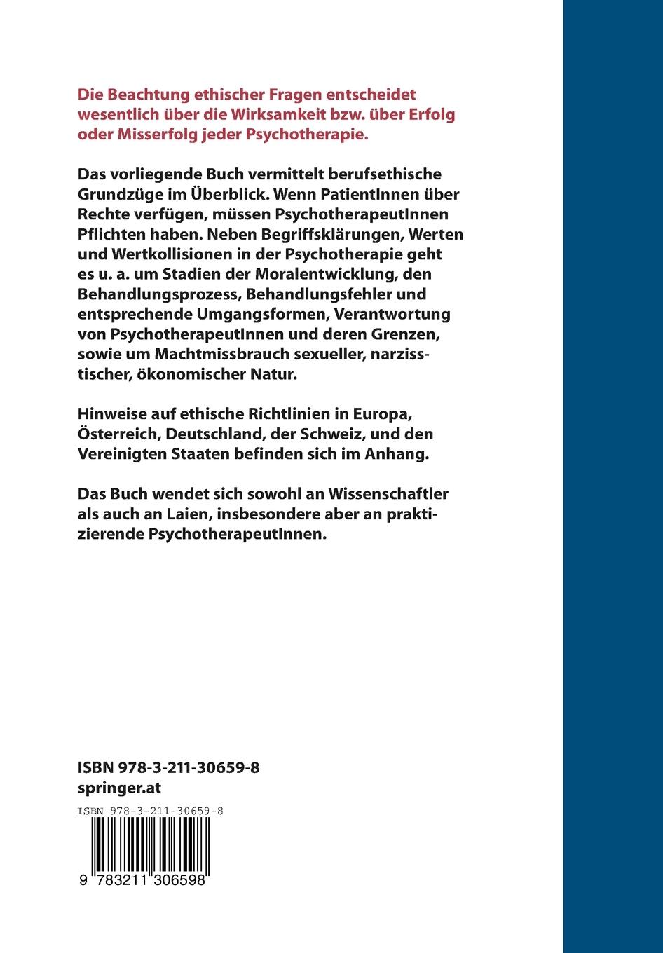 Rückseitencover Grundriss der Psychotherapieethik
