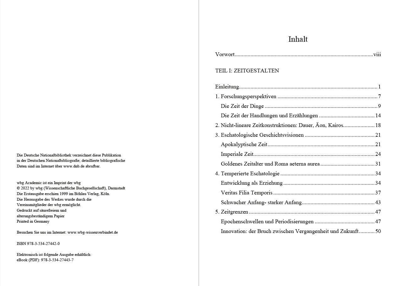 Beispielinhalt (Bild) Zeit und Tradition