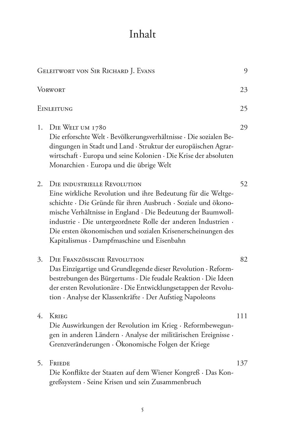 Beispielinhalt (Bild) Eric Hobsbawm: Das lange 19. Jahrhundert