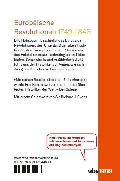 Rückseitencover Eric Hobsbawm: Das lange 19. Jahrhundert