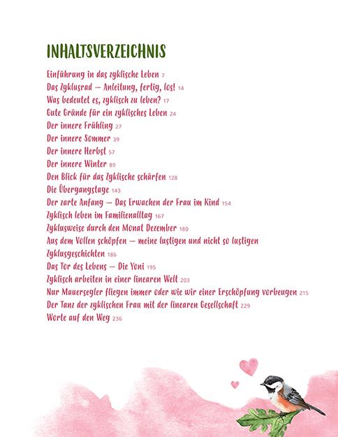 Beispielinhalt (Bild) Zyklisch leben