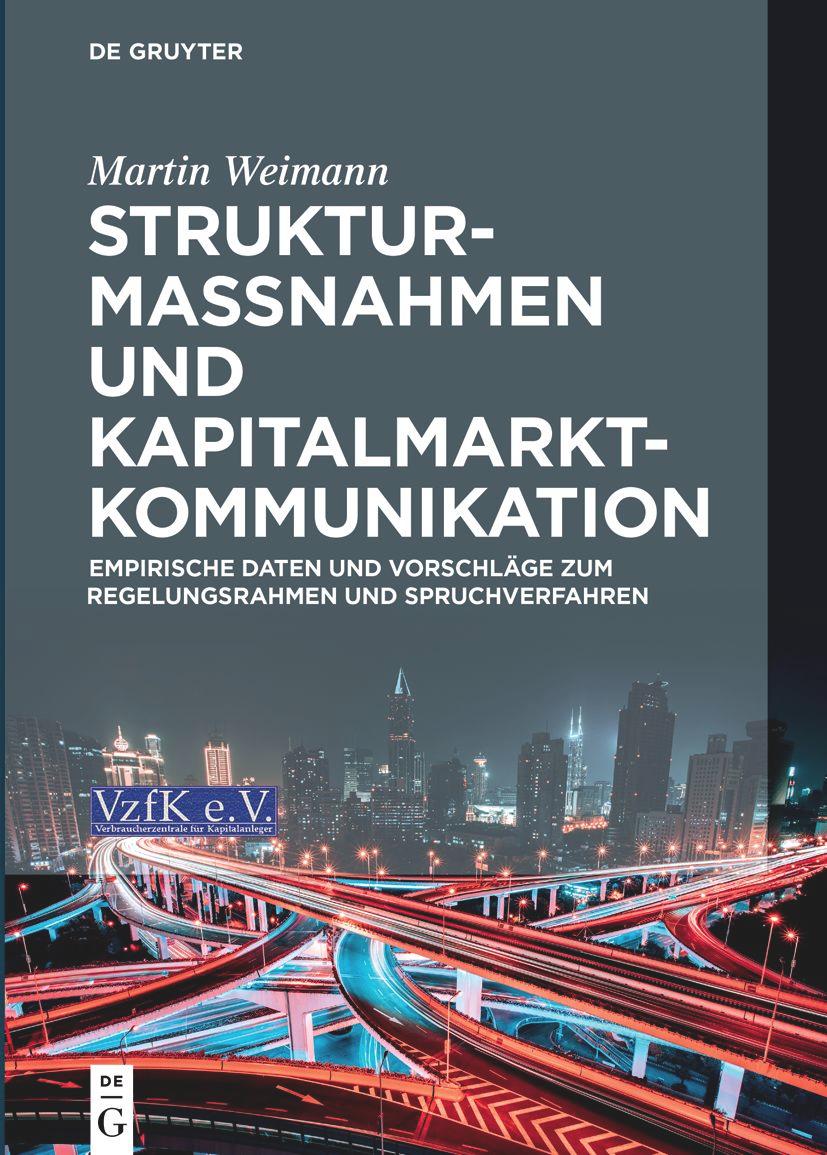 Vorderes Coverbild Strukturmaßnahmen und Kapitalmarktkommunikation
