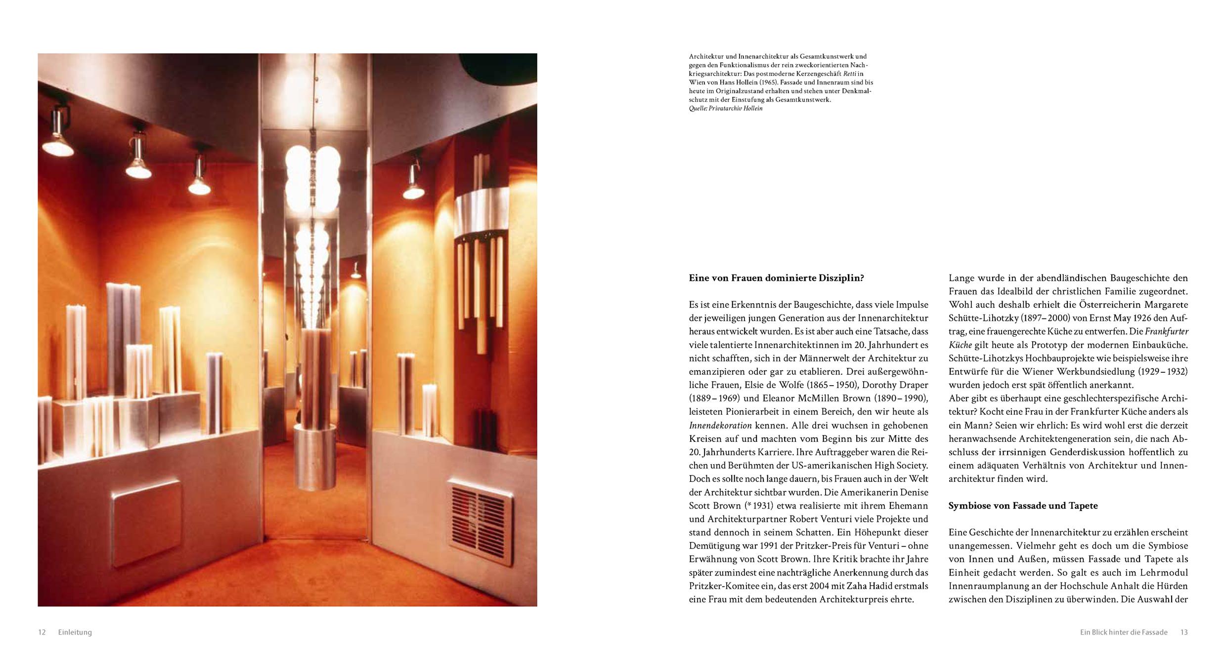 Beispielinhalt (Bild) Geschichte der Innenarchitektur