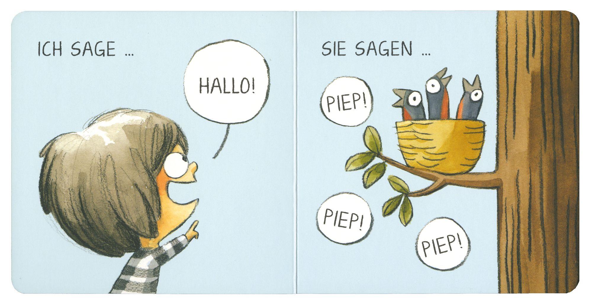 Beispielinhalt (Bild) Babymia. Hallo!