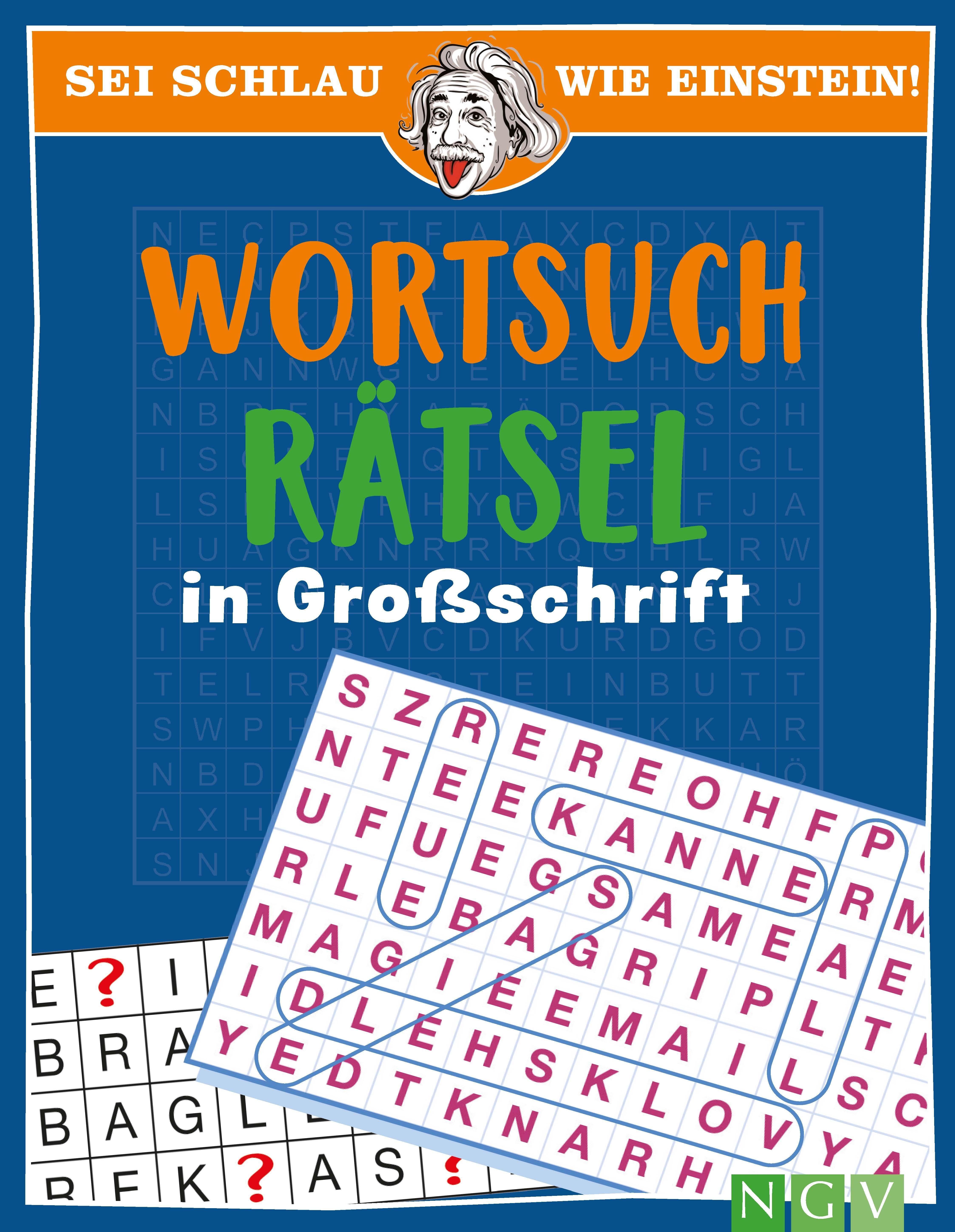 Vorderes Coverbild Sei schlau wie Einstein! - Wortsuchrätsel in Großschrift