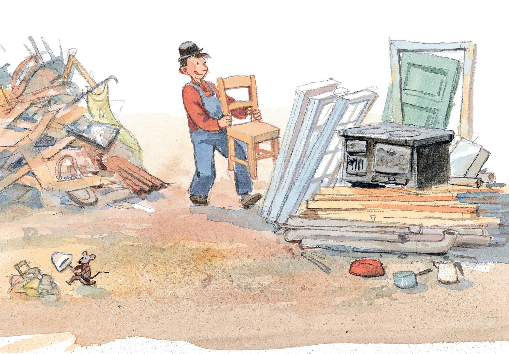 Beispielinhalt (Bild) Willy Werkel baut ein Haus