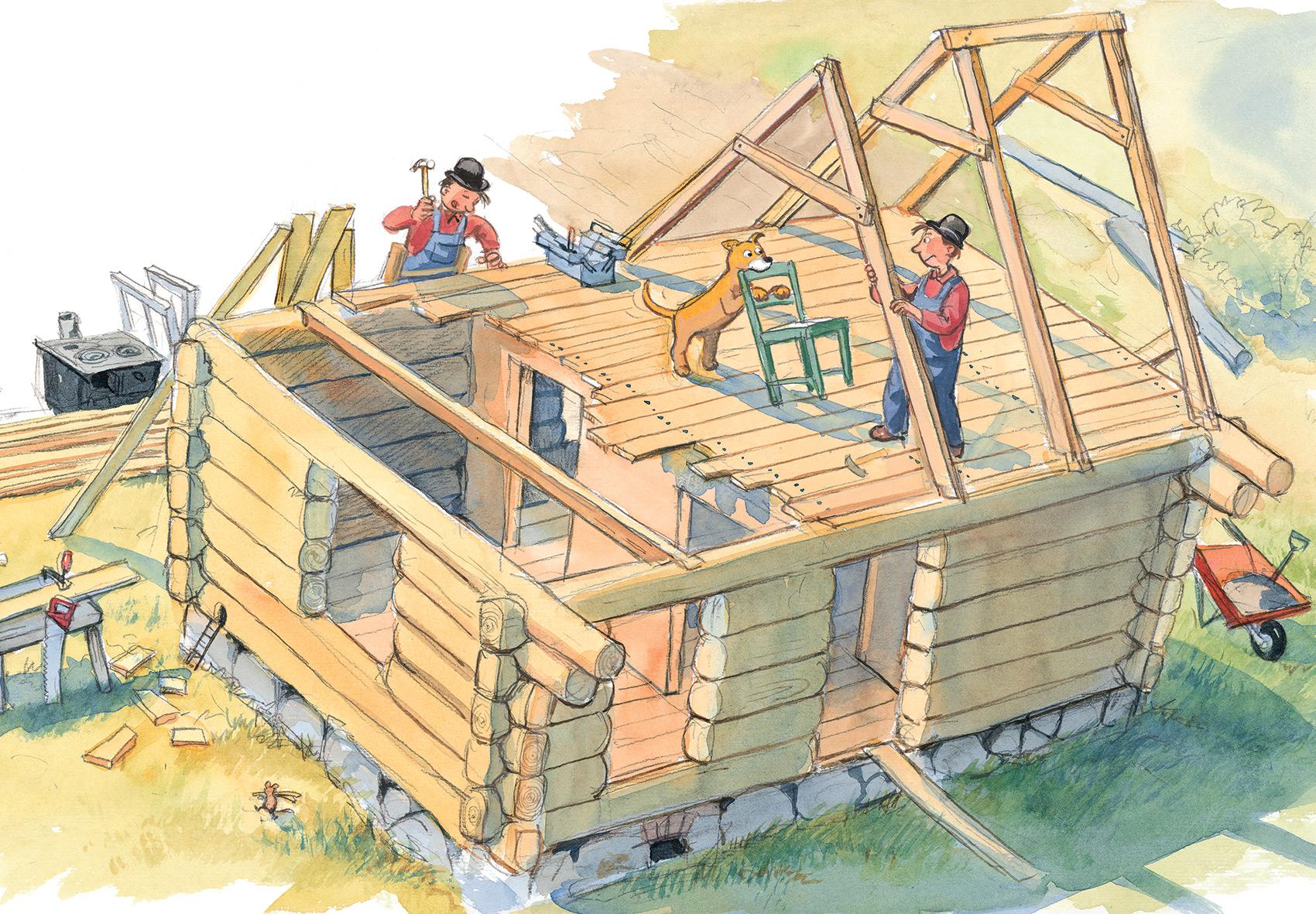 Beispielinhalt (Bild) Willy Werkel baut ein Haus