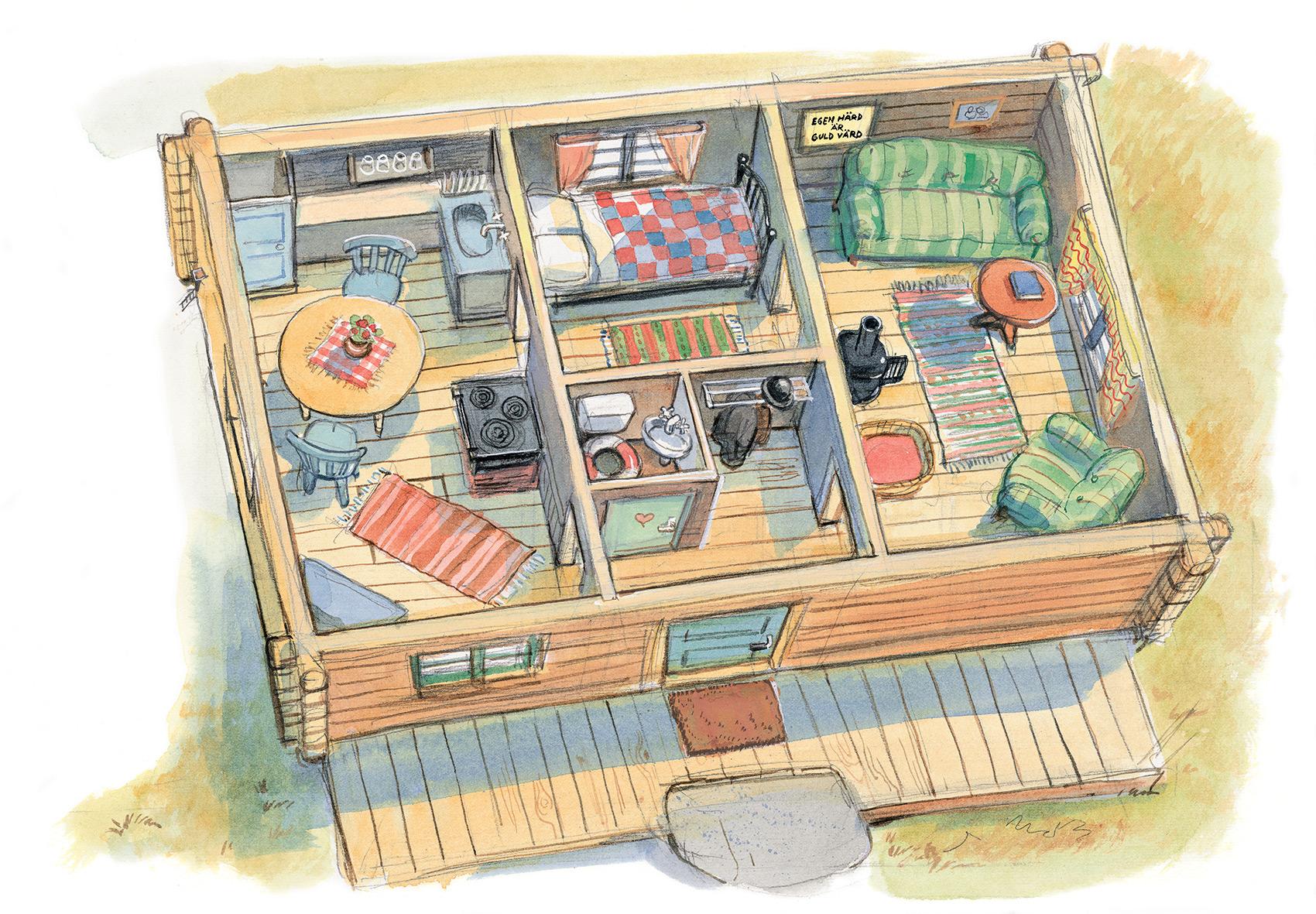 Beispielinhalt (Bild) Willy Werkel baut ein Haus