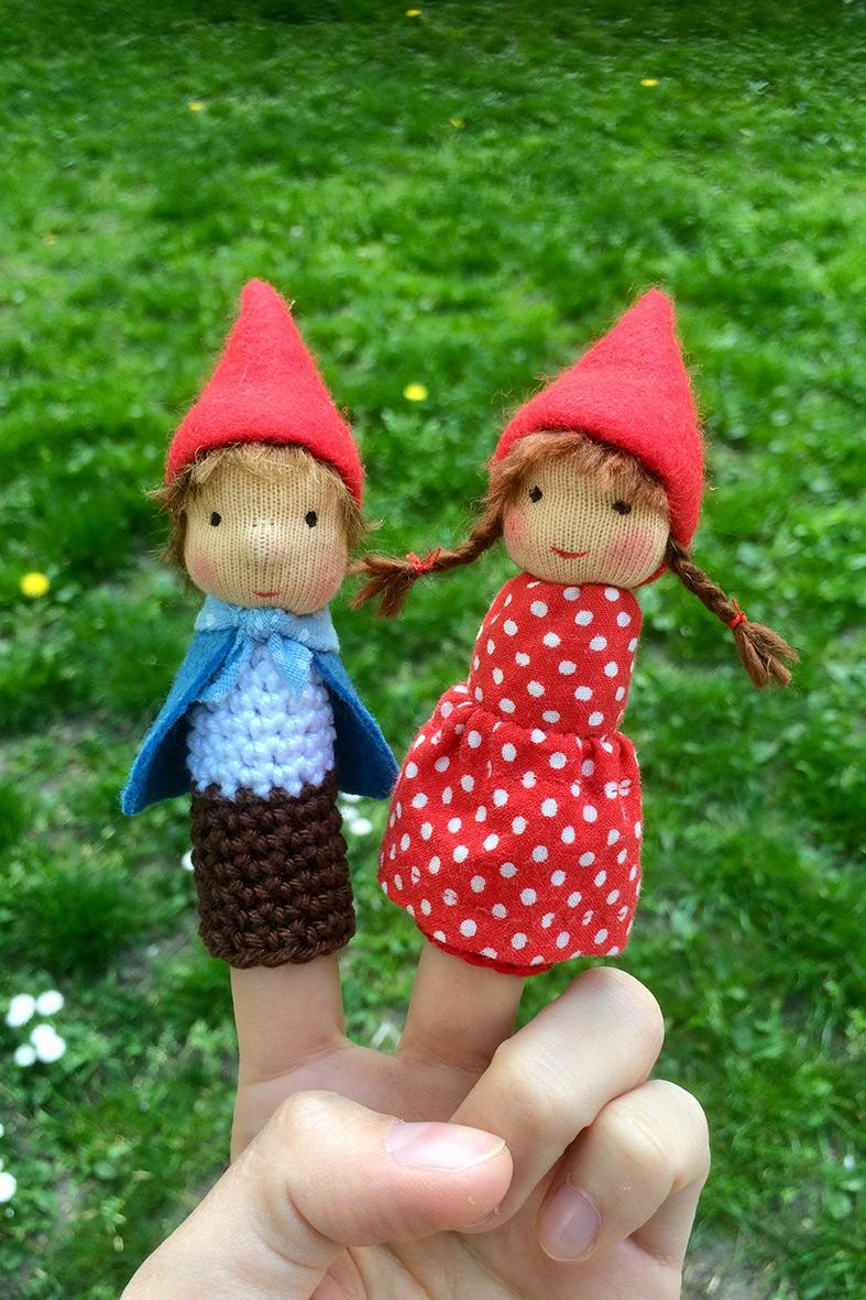 Beispielinhalt (Bild) Fingerpüppchen häkeln und nähen