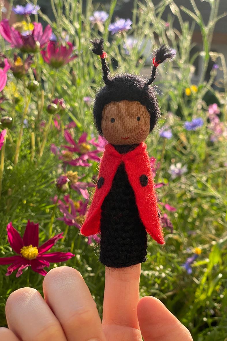 Beispielinhalt (Bild) Fingerpüppchen häkeln und nähen