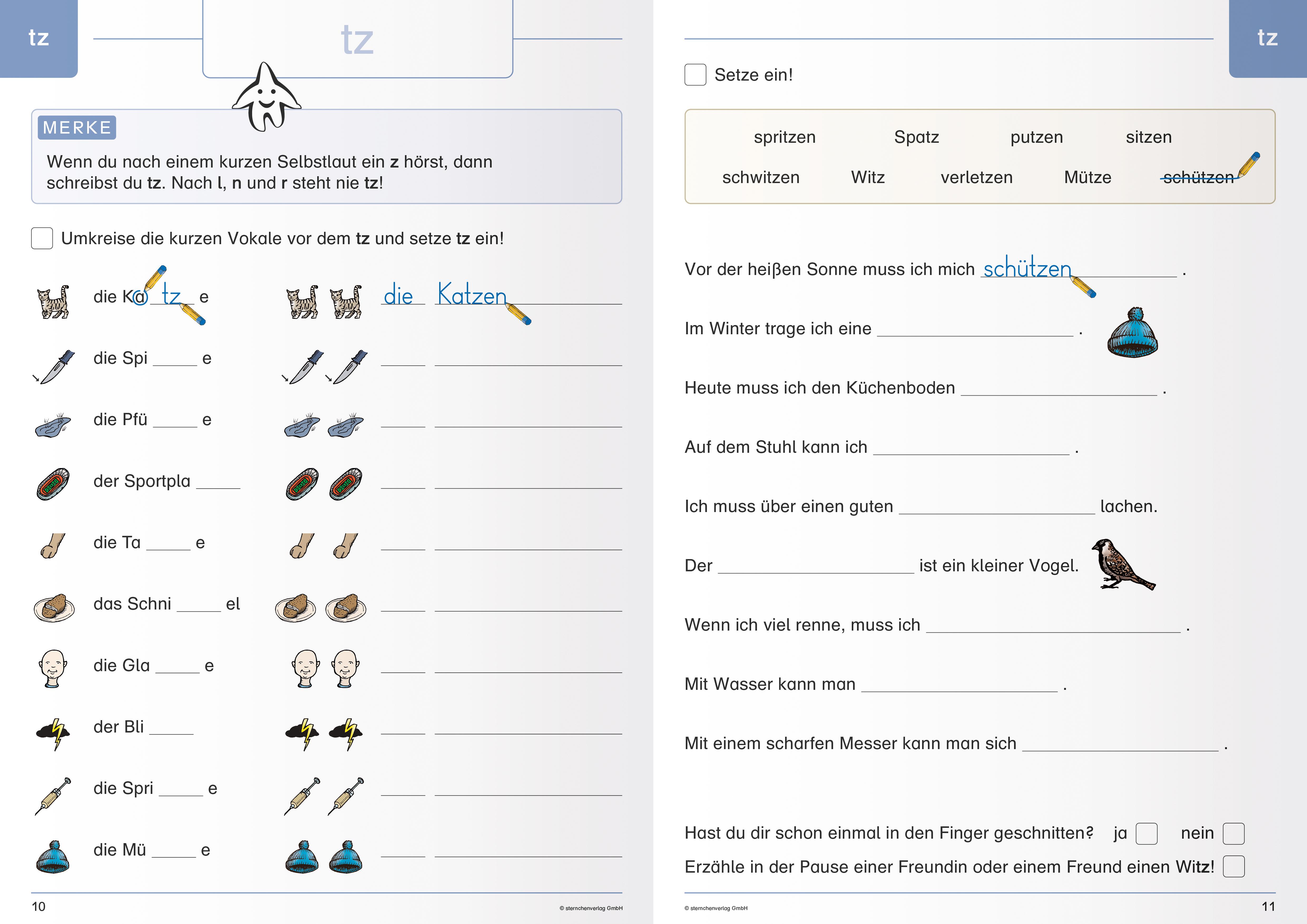 Beispielinhalt (Bild) Ich kann rechtschreiben 1 bis 3 - Schülerarbeitshefte für die 2. bis 4. Klasse
