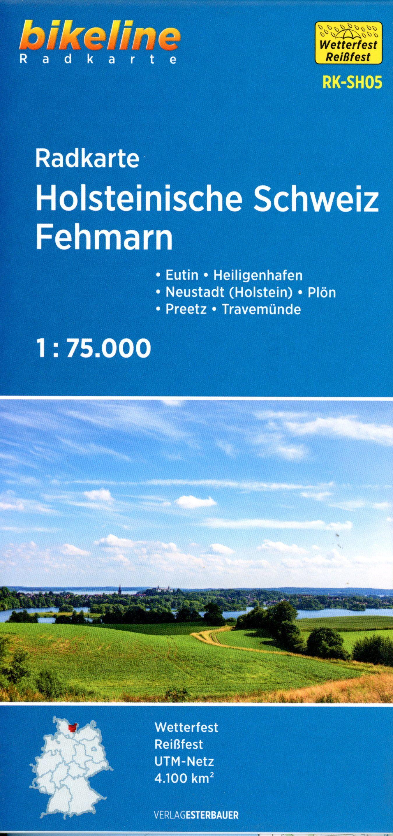 Vorderes Coverbild Radkarte Holsteinische Schweiz Fehmarn (RK-SH05)