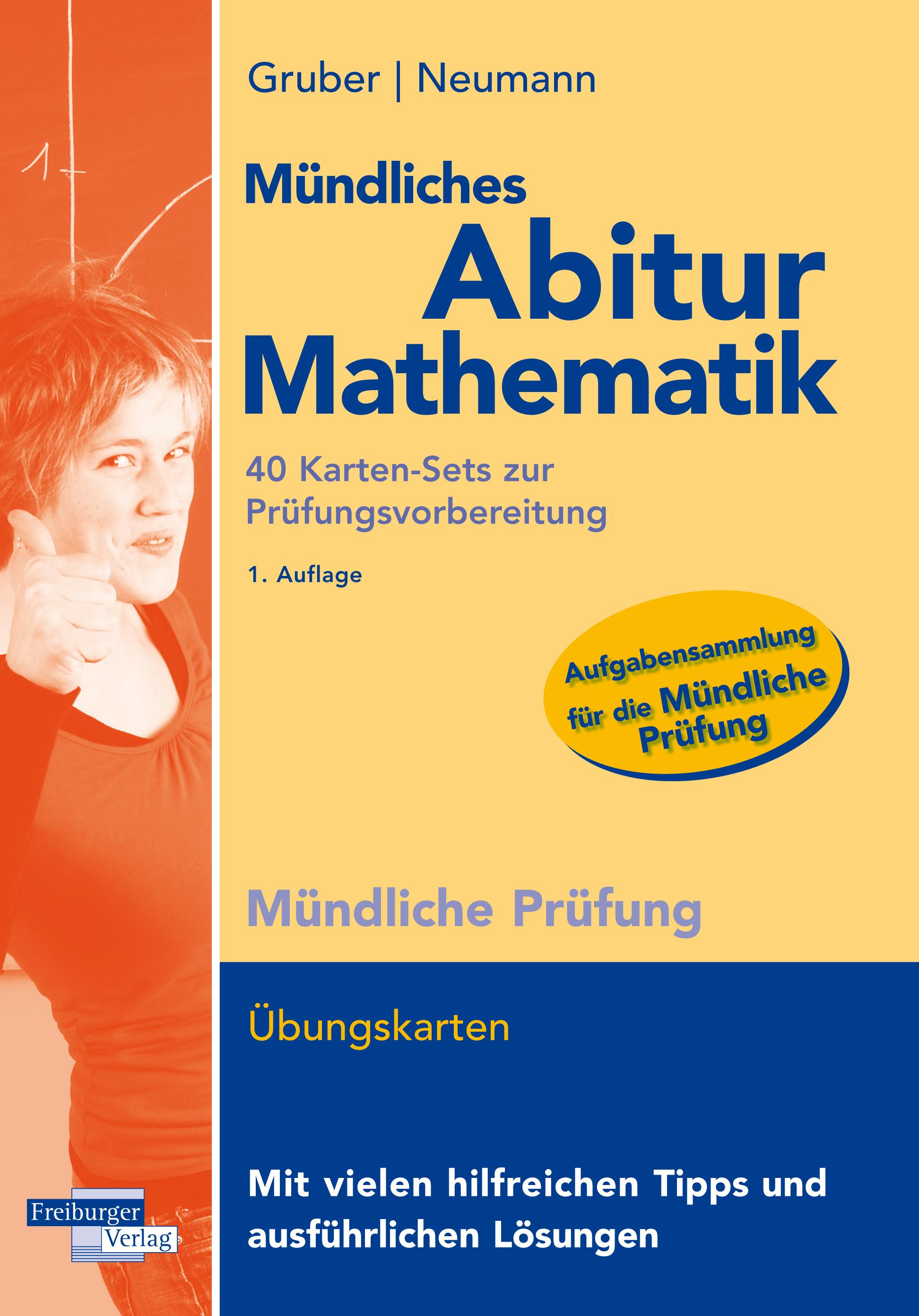 Vorderes Coverbild Mündliches Abitur Mathematik, 40 Karten-Sets zur Prüfungsvorbereitung