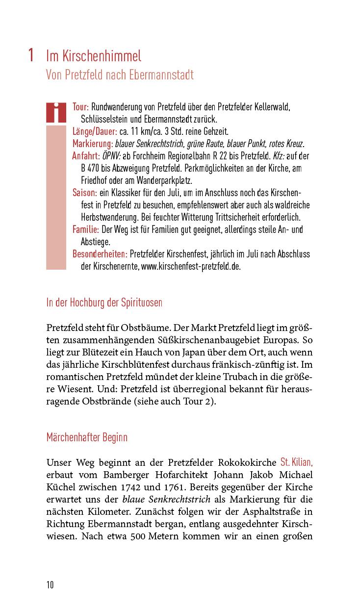 Beispielinhalt (Bild) Der große Ausflugsverführer Franken