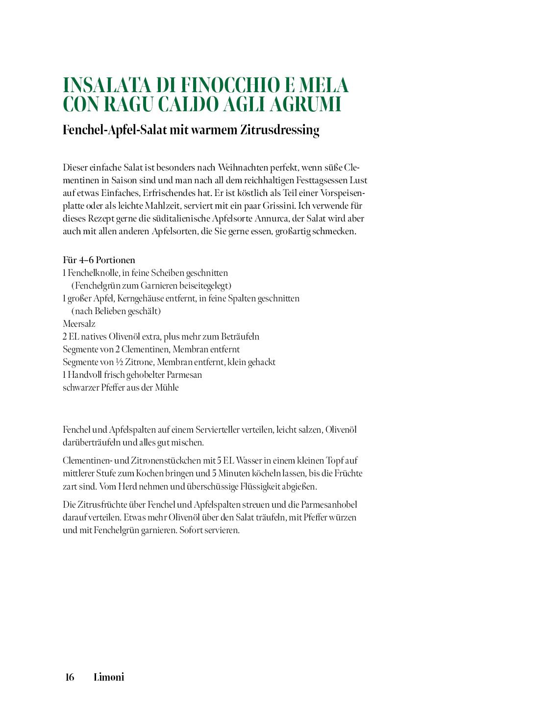 Beispielinhalt (Bild) Gennaros Limoni - Spiegel Bestseller