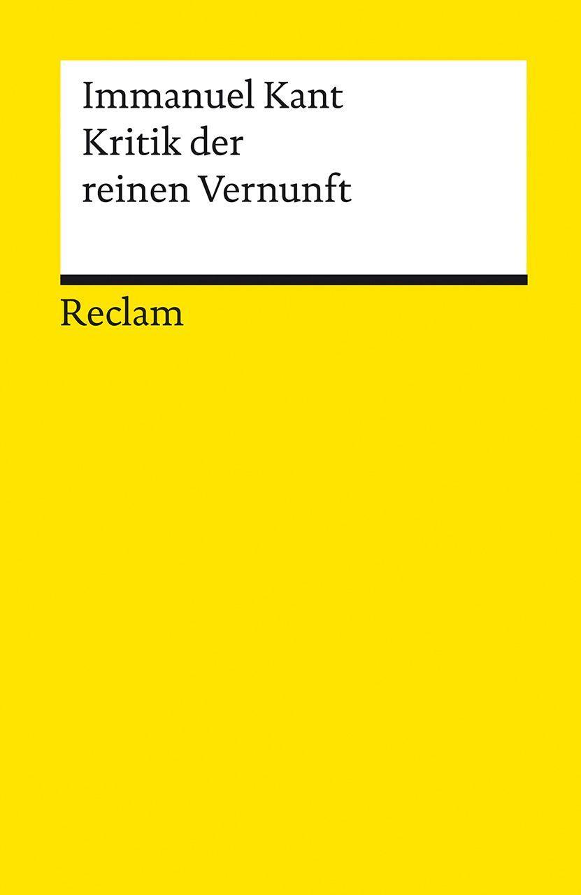 Vorderes Coverbild Kritik der reinen Vernunft