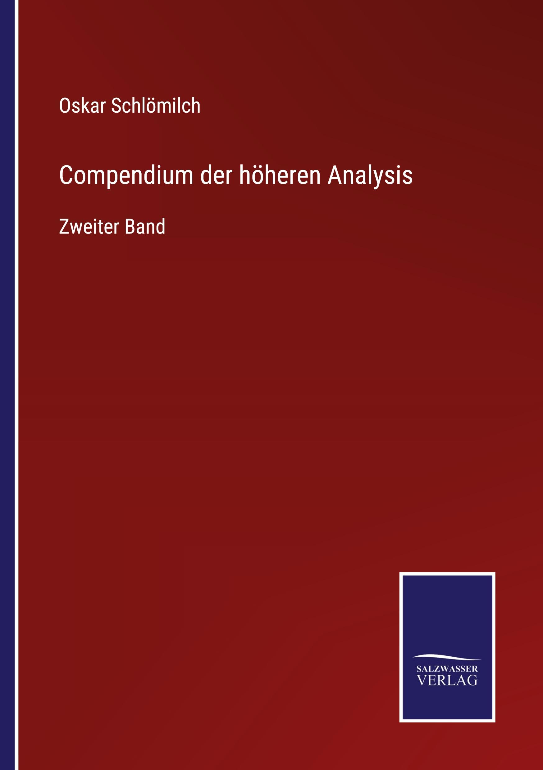 Vorderes Coverbild Compendium der höheren Analysis
