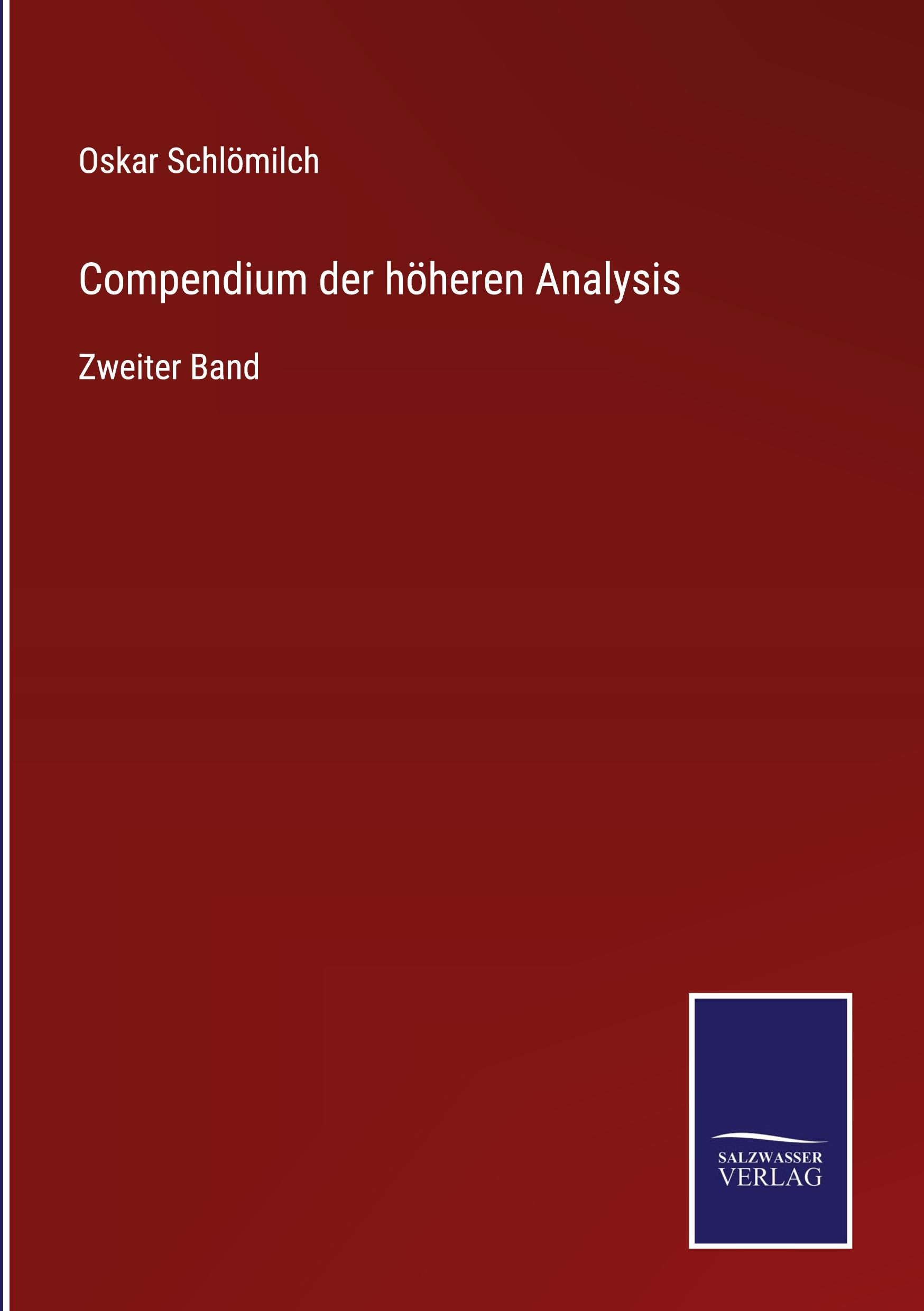 Vorderes Coverbild Compendium der höheren Analysis
